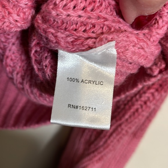 Burgundy Love Ellie Colorblock Sweater Large EUC - Picture 4 of 6